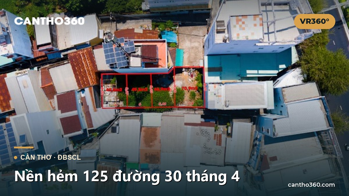 Nền hẻm 125 đường 30 tháng 4
